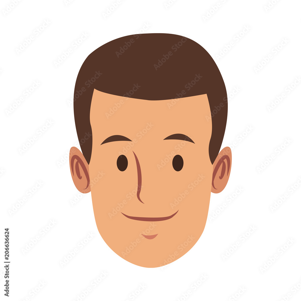 Man face cartoon vector illustration graphic design Man face cartoon vector illustration graphic design