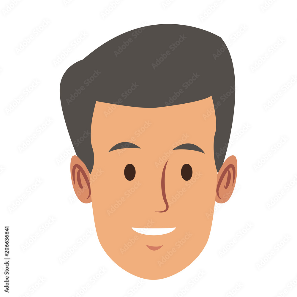 Man face cartoon vector illustration graphic design Man face cartoon vector illustration graphic design