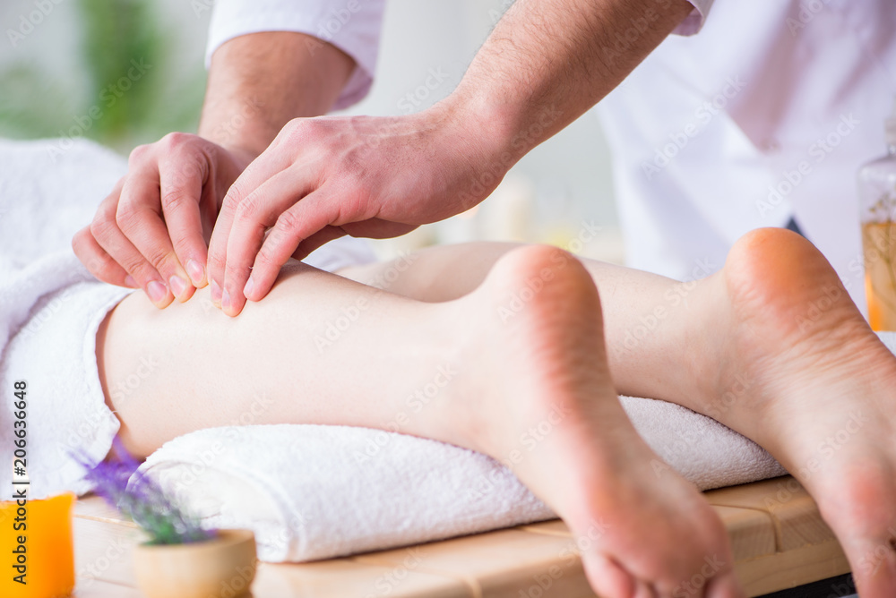 Foot massage in medical spa Foot massage in medical spa