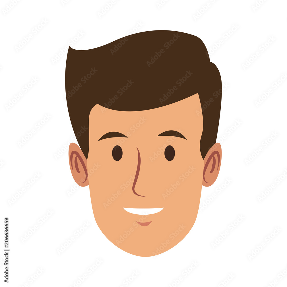 Man face cartoon vector illustration graphic design Man face cartoon vector illustration graphic design