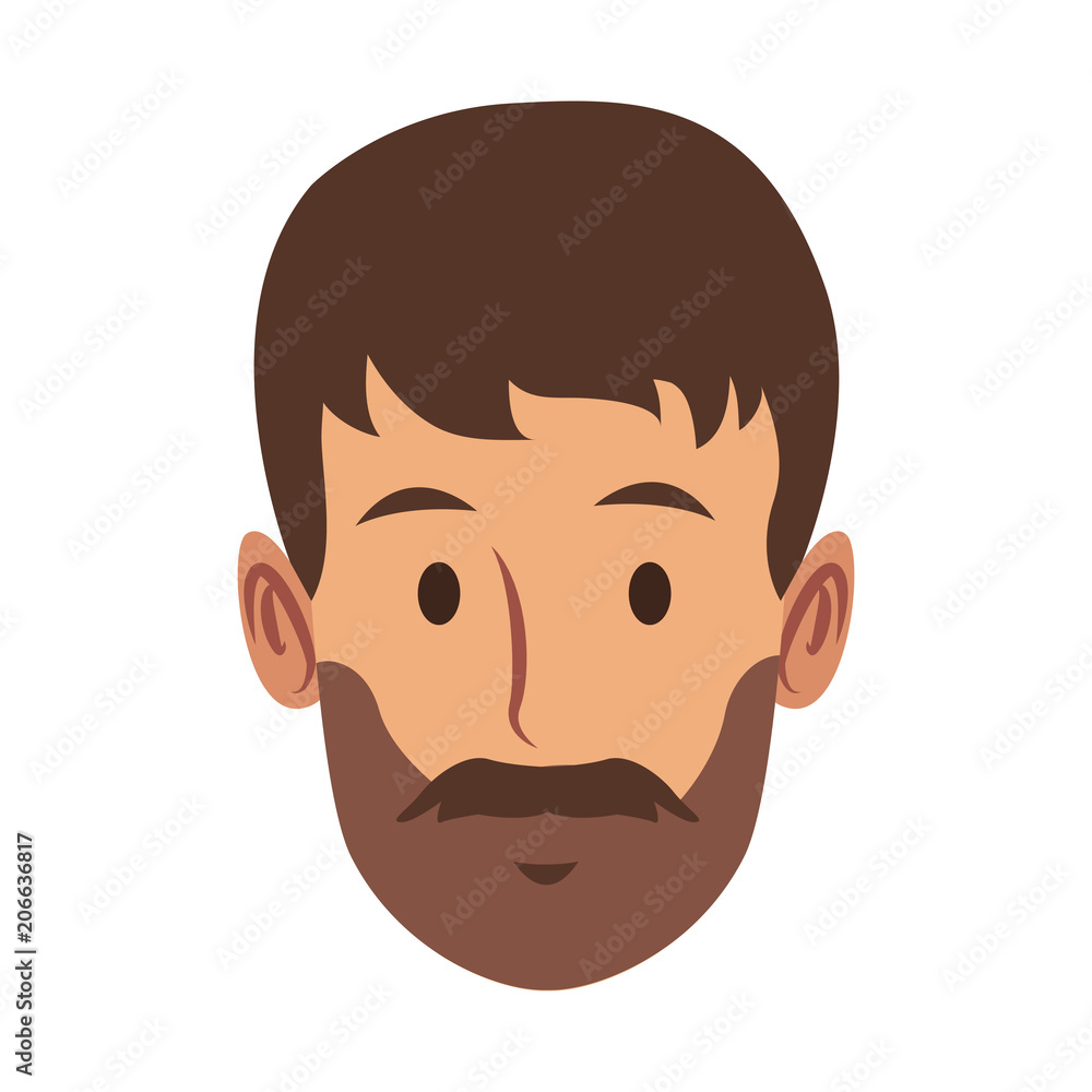 Man face cartoon vector illustration graphic design Man face cartoon vector illustration graphic design