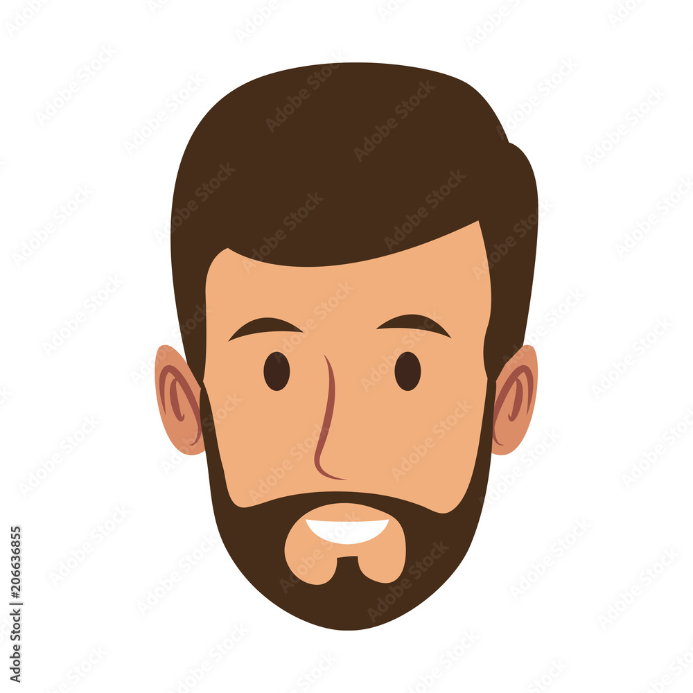 Man face cartoon vector illustration graphic design Man face cartoon vector illustration graphic design