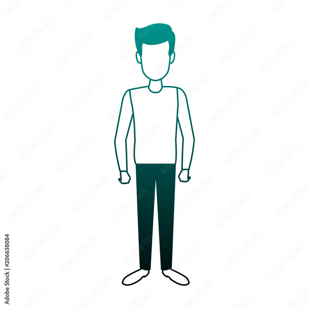 Young man cartoon vector illustration graphic design Young man cartoon vector illustration graphic design