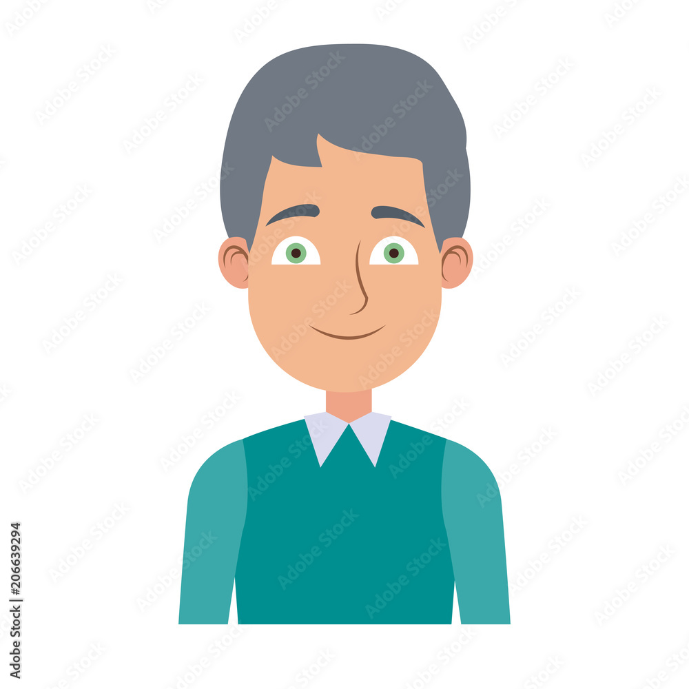 Executive businessman cartoon vector illustration graphic design