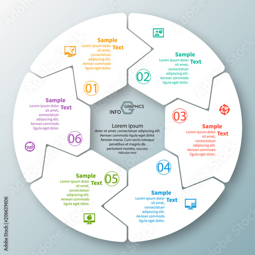 Abstract 3D Paper Infographics