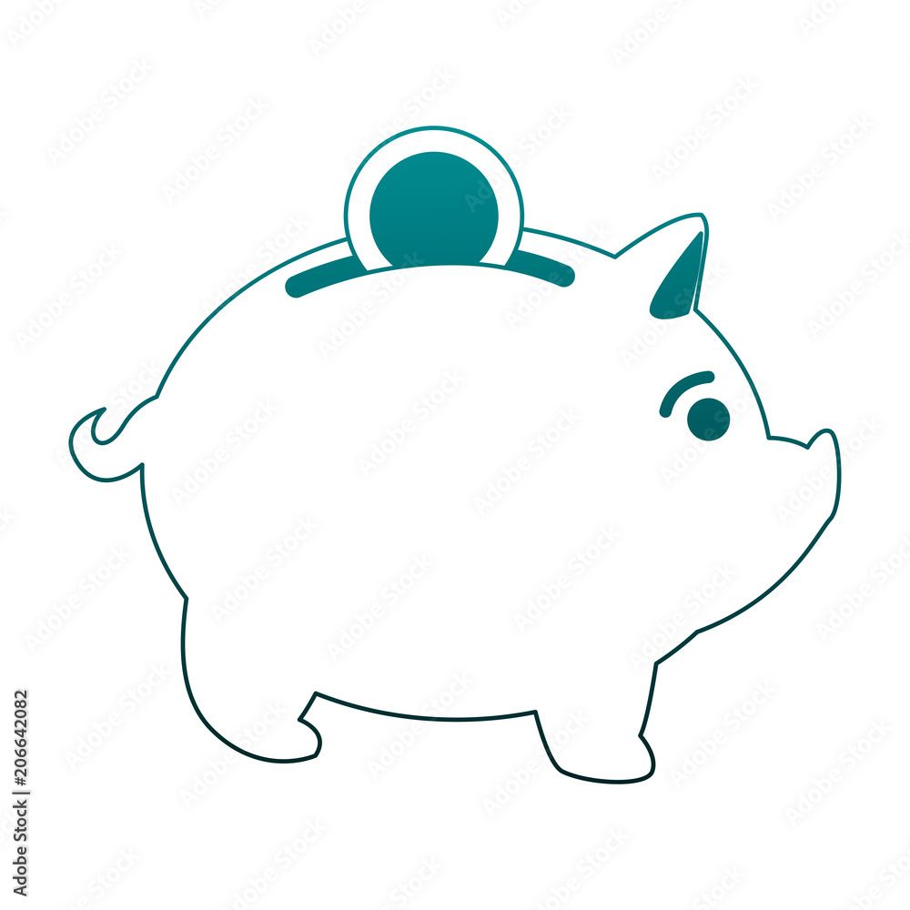 Piggy money savings vector illustration graphic design Piggy money savings vector illustration graphic design