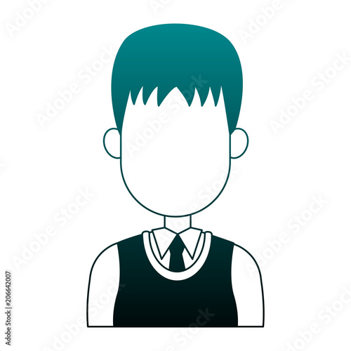 Executive businessman faceless cartoon vector illustration graphic design