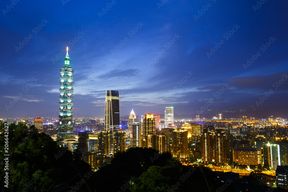 台湾 台北の夜景