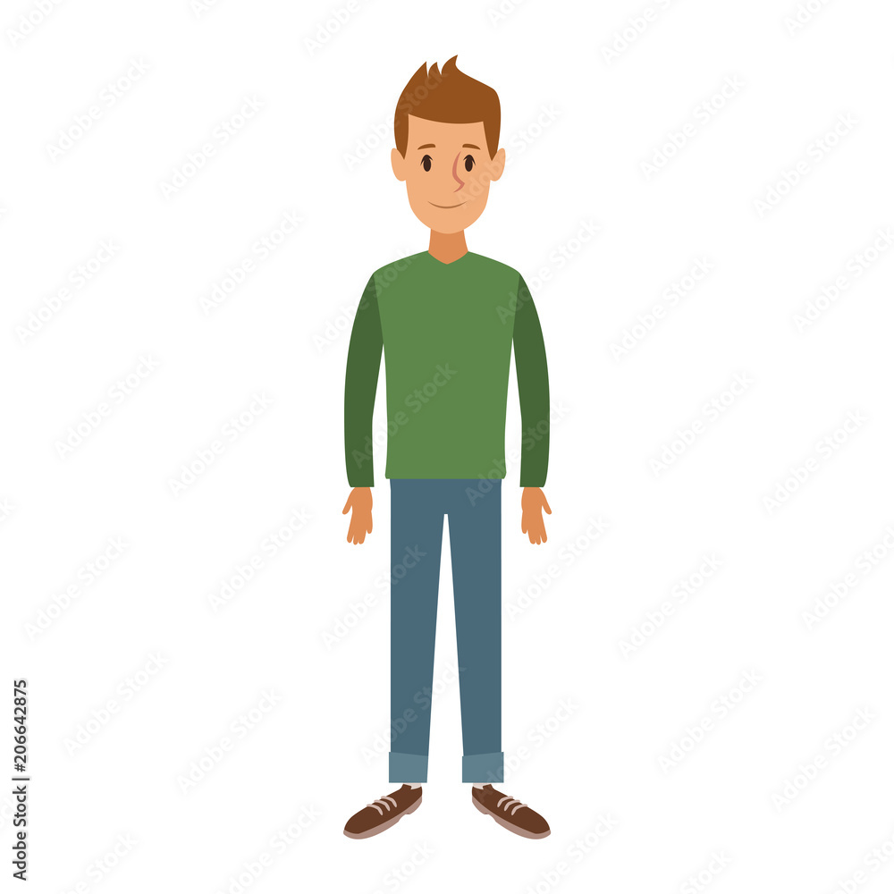 Young man cartoon vector illustration graphic design Young man cartoon vector illustration graphic design