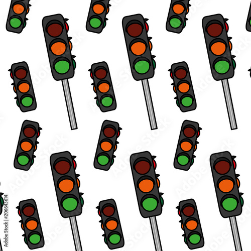 color safety traffic light transport background