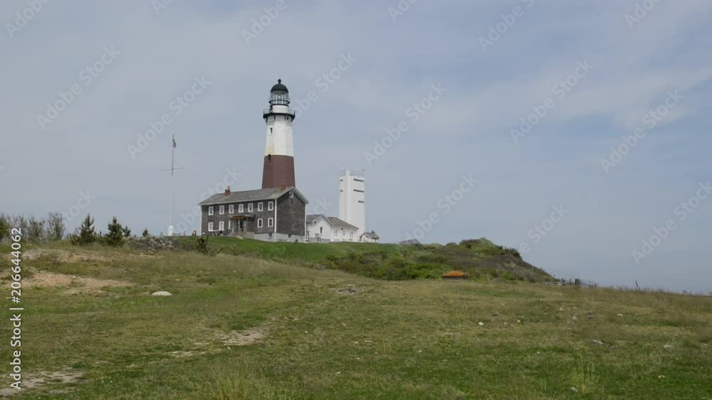 Coastal scene with Montauk Lighthouse on Atlantic Ocean, Long Island, New York, HD format Coastal scene with Montauk Lighthouse on Atlantic Ocean, Long Island, New York, HD format