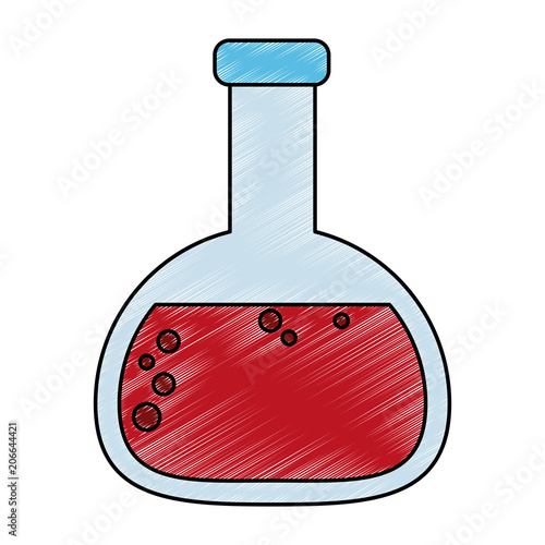 Flask lab symbol vector illustration graphic design