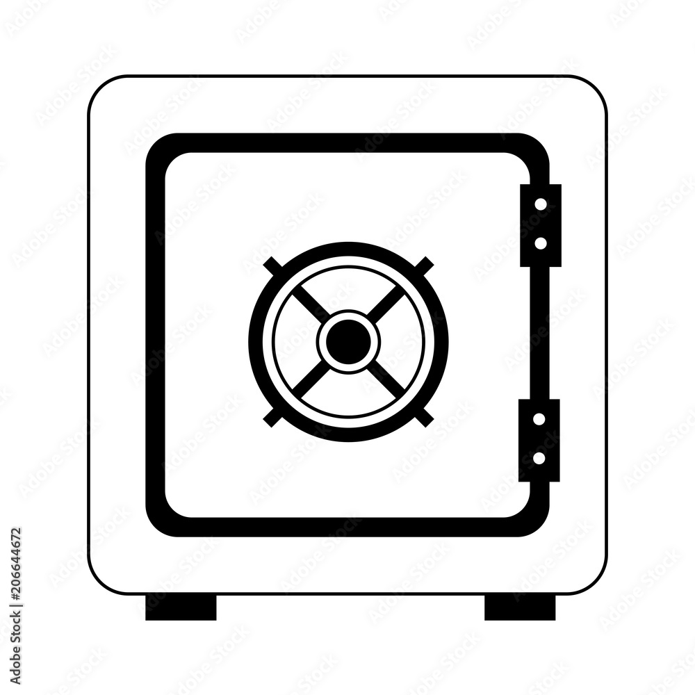 Strongbox security money vector illustration graphic design Strongbox security money vector illustration graphic design