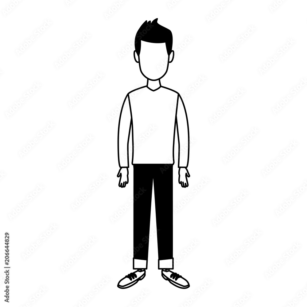 Young man cartoon vector illustration graphic design Young man cartoon vector illustration graphic design
