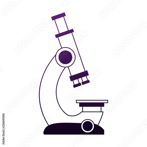 Microscope scientific tool vector illustration graphic design