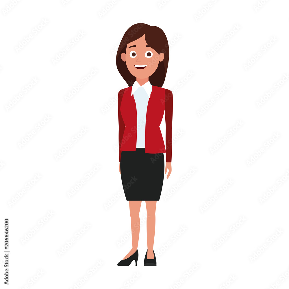 Business woman cartoon vector illustration graphic design Business woman cartoon vector illustration graphic design