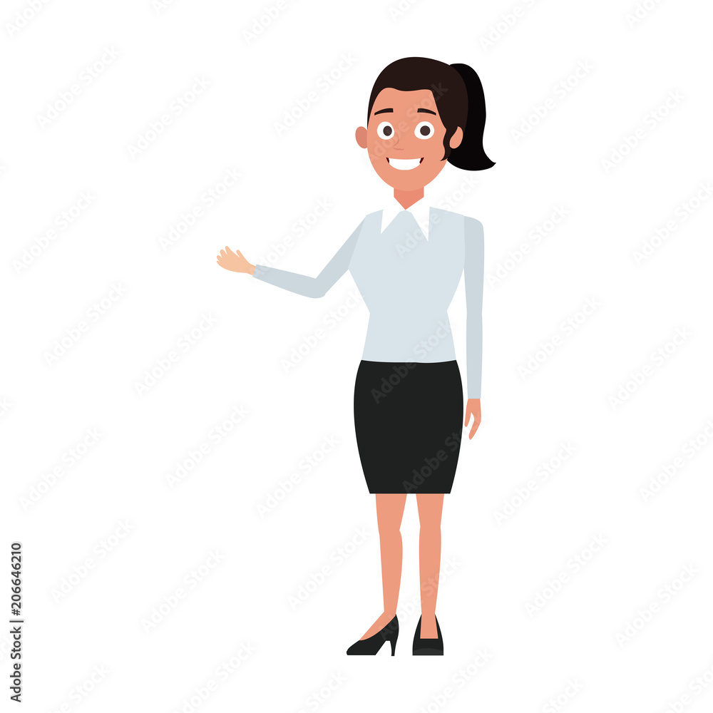 Business woman cartoon vector illustration graphic design Business woman cartoon vector illustration graphic design