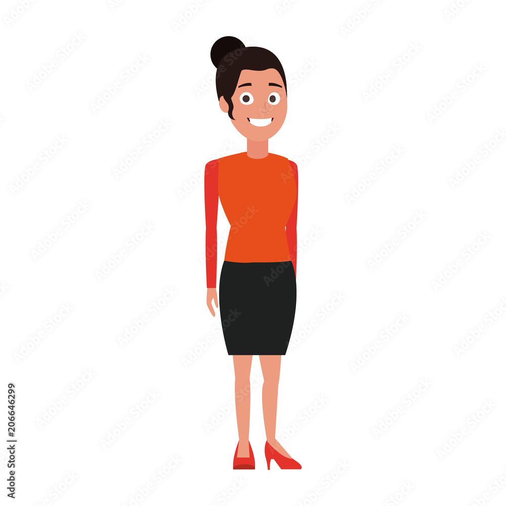 Business woman cartoon vector illustration graphic design Business woman cartoon vector illustration graphic design