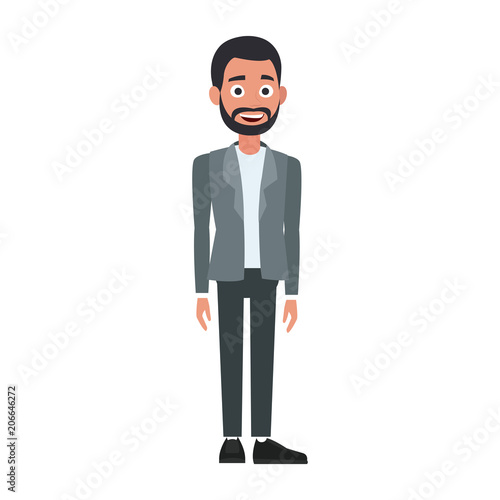 Executive businessman cartoon vector illustration graphic design