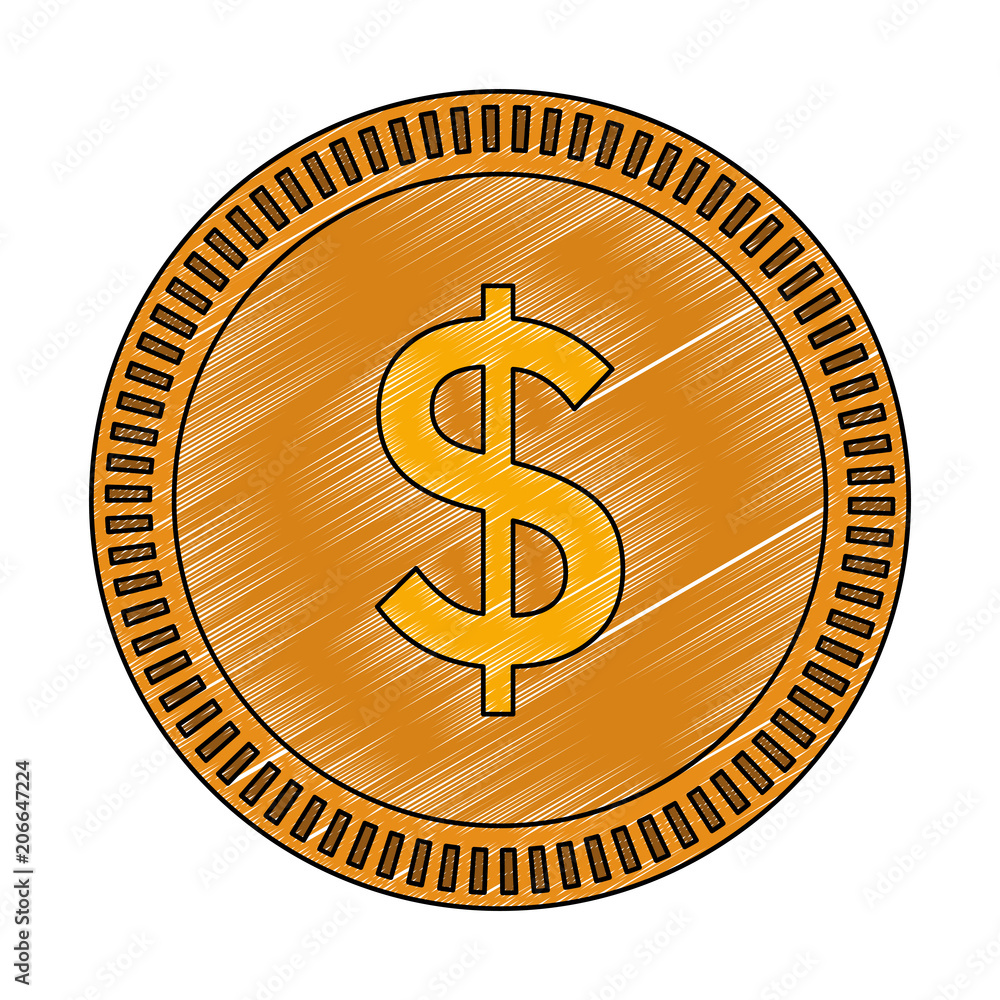 Coin money isolated vector illustration graphic design Coin money isolated vector illustration graphic design