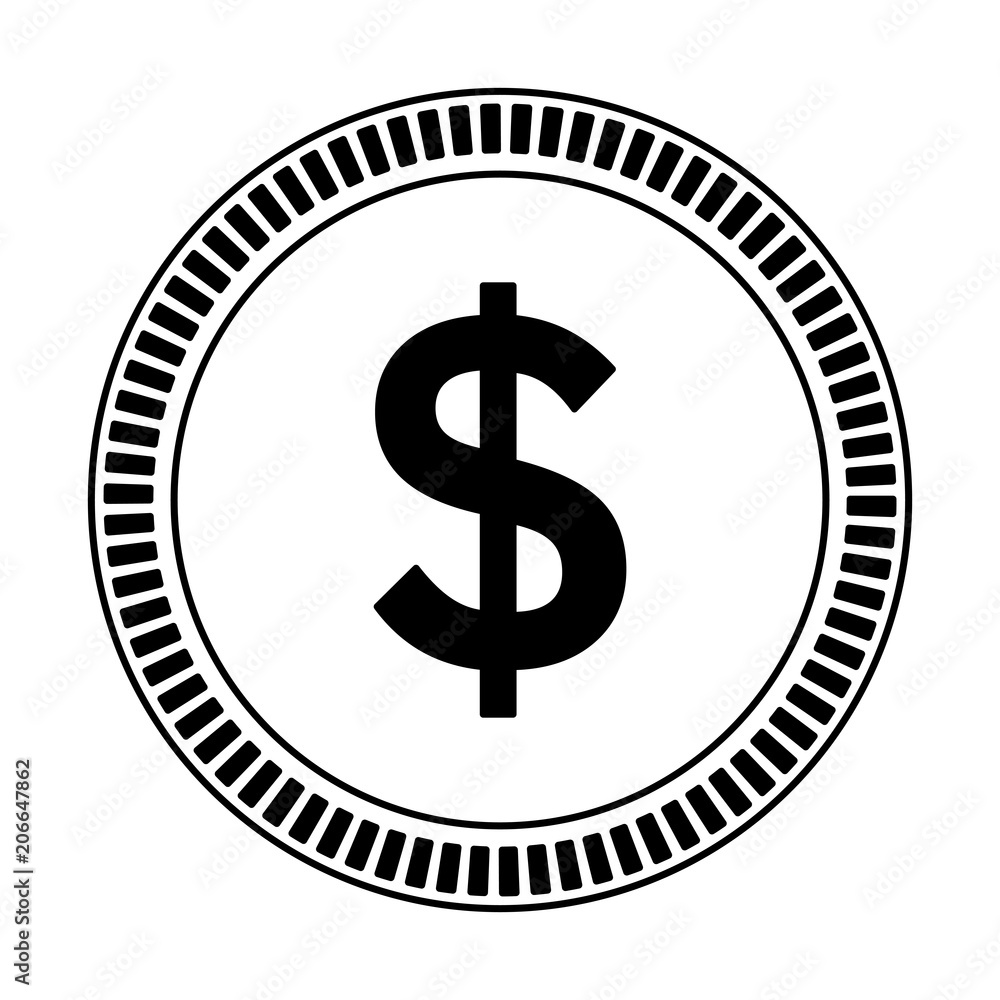 Coin money isolated vector illustration graphic design Coin money isolated vector illustration graphic design
