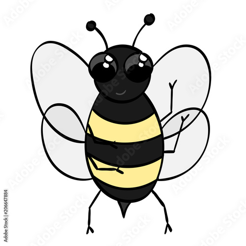 Cute Cartoon Bumble Bee