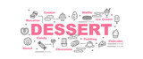 dessert vector banner