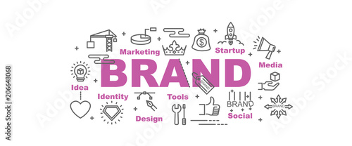 brand building vector banner