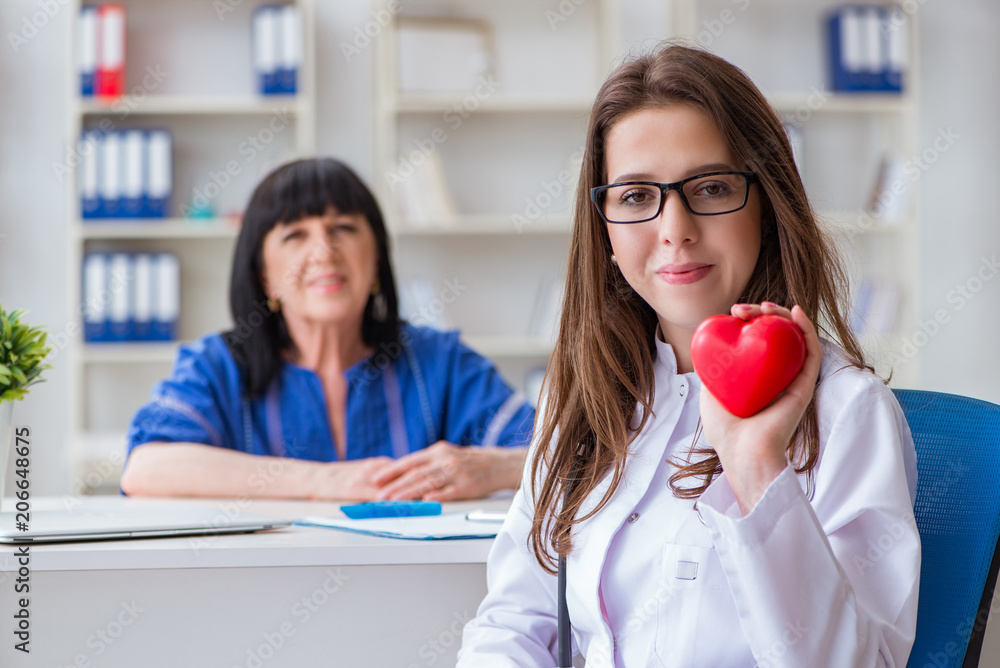 Senior patient visiting doctor for regular check-up Senior patient visiting doctor for regular check-up