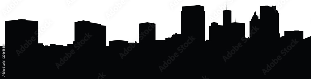 Skyline cityscape silhouette of the city of Atlanta, Georgia, USA. Skyline cityscape silhouette of the city of Atlanta, Georgia, USA.