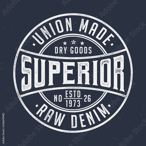 Superior Dry Goods - Vintage Tee Design For Printing