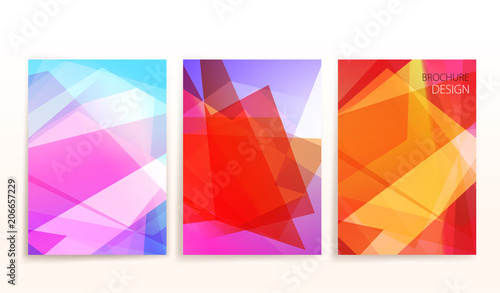 Vector set of business brochure flyer templates or corporate banner designs in A4 size. Modern abstract web, poster ,brochure design templates.