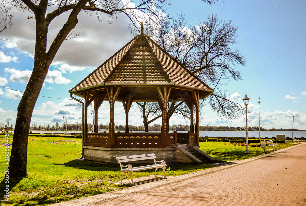 Entering the Palic lake near the town of Subotica 