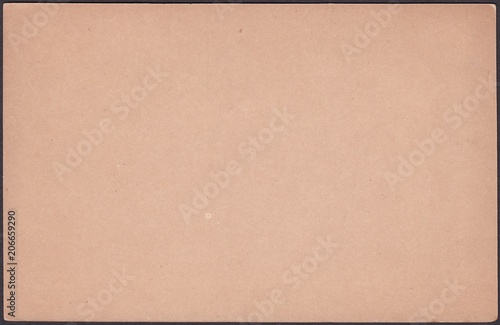 Reverse side of vintage postcards.Texture retro cardboard grey brown color,background.Ancient paper,circa 1887