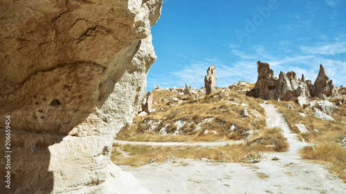Volcanic Rock Formations At Cappadocia  Nevsehir  Turkey