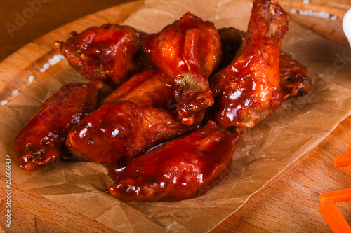 Chicken wings BBQ photo