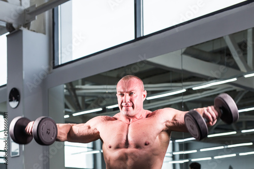 Bodybuilder in the gym