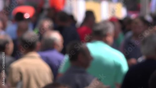 Wallpaper Mural Blur crowd on city street, defocused group of people walking. General data protection regulation GDPR concept. Torontodigital.ca
