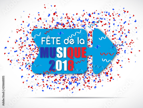 étiquette bleu blanc rouge : fête de la musique 2018