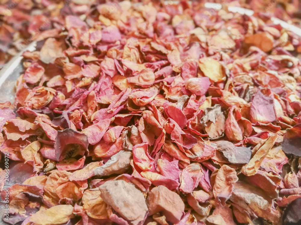 Abstract background and texture of dry rose petals Abstract background and texture of dry rose petals