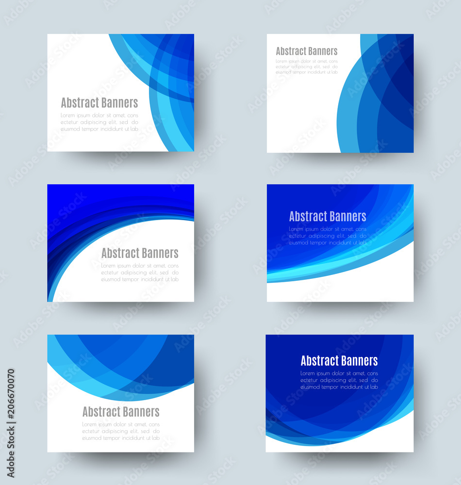 Naklejka premium Horizontal Banner set 2