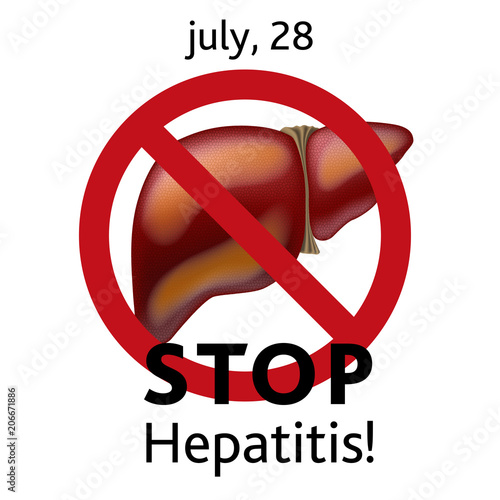 Vector illustration,banner or poster for world hepatitis day.
