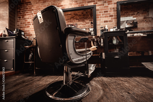 Client's stylish barber chair
