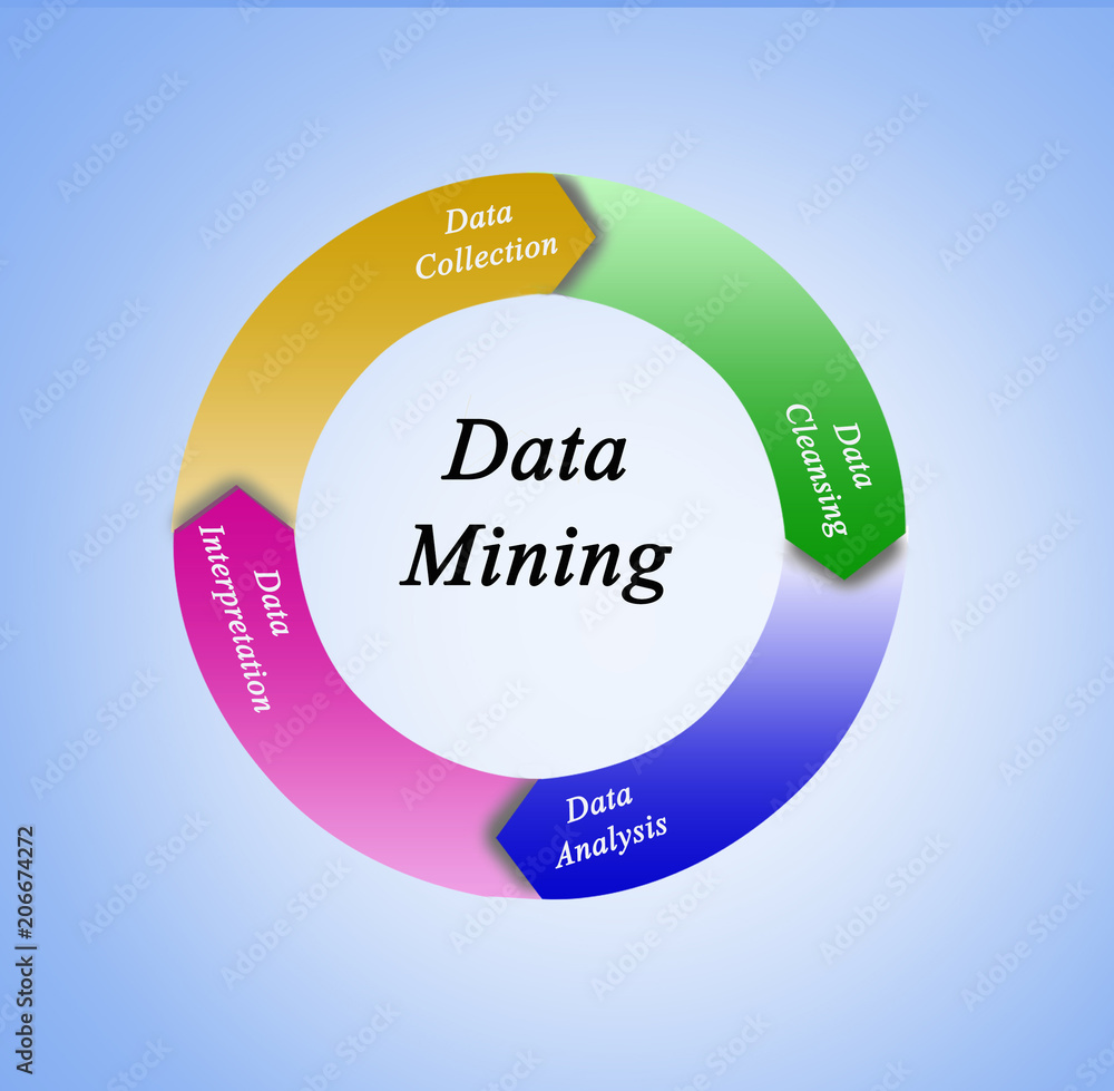 Obraz premium Data Mining process