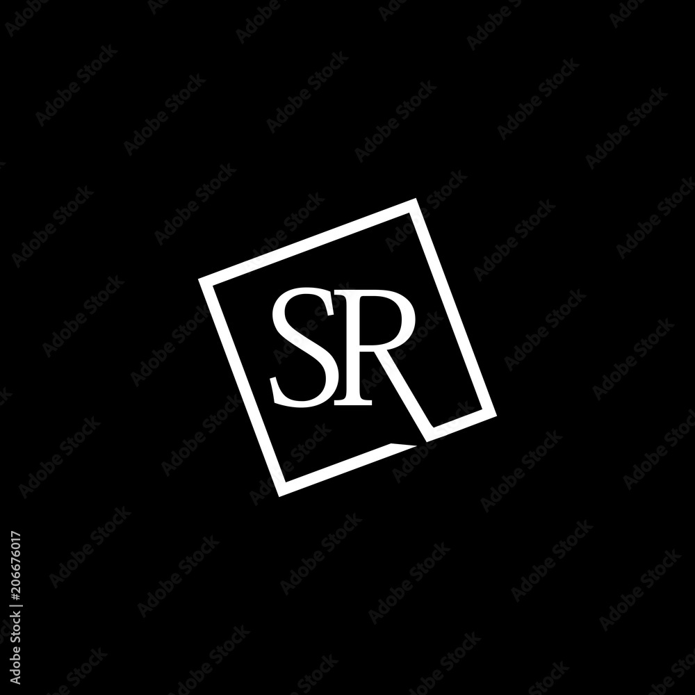 Letter SR Square Monogram Creative Abstract Icon Logo, SR RS logo initial letter design, SR Letter Logo Design with Creative Modern Trendy Typography Letter SR Square Monogram Creative Abstract Icon Logo, SR RS logo initial letter design, SR Letter Logo Design with Creative Modern Trendy Typography