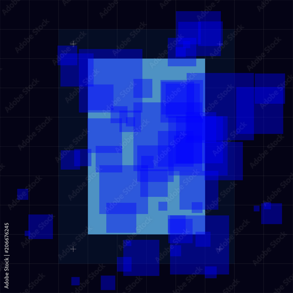 Abstract futuristic vector illustration, high technology dark blue colored background. Hi-tech concept, digital technology background in minimal design. Abstract futuristic vector illustration, high technology dark blue colored background. Hi-tech concept, digital technology background in minimal design.