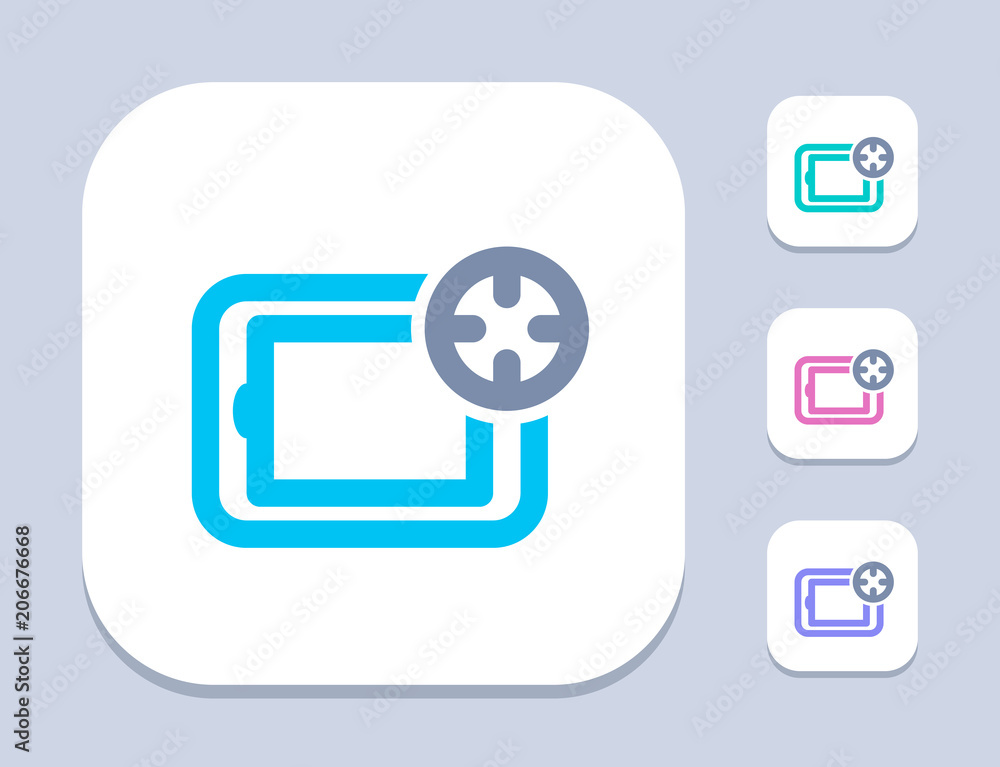 Target On Tablet - Bright Icons: . A professional, pixel-perfect icon. Target On Tablet - Bright Icons: . A professional, pixel-perfect icon.