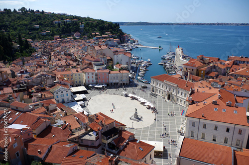 vue sur piran  photo