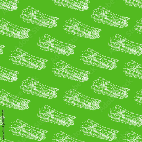 seamless sketch ripe asparagus