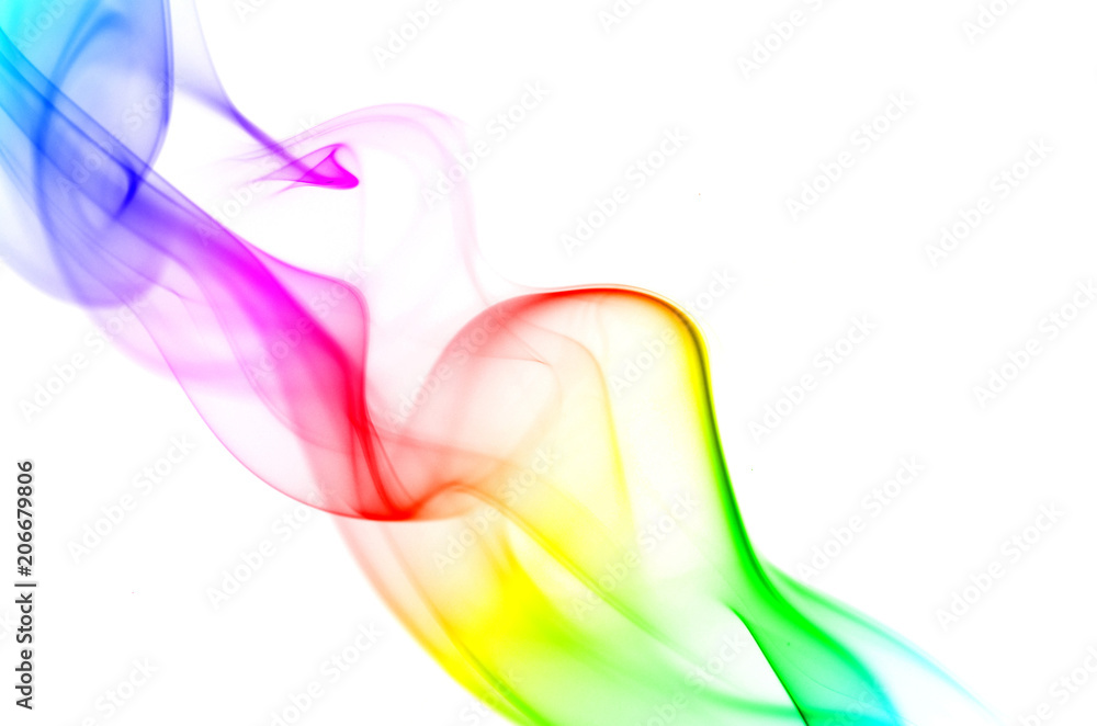 Smoke mixed with a variety of colors. Smoke mixed with a variety of colors.
